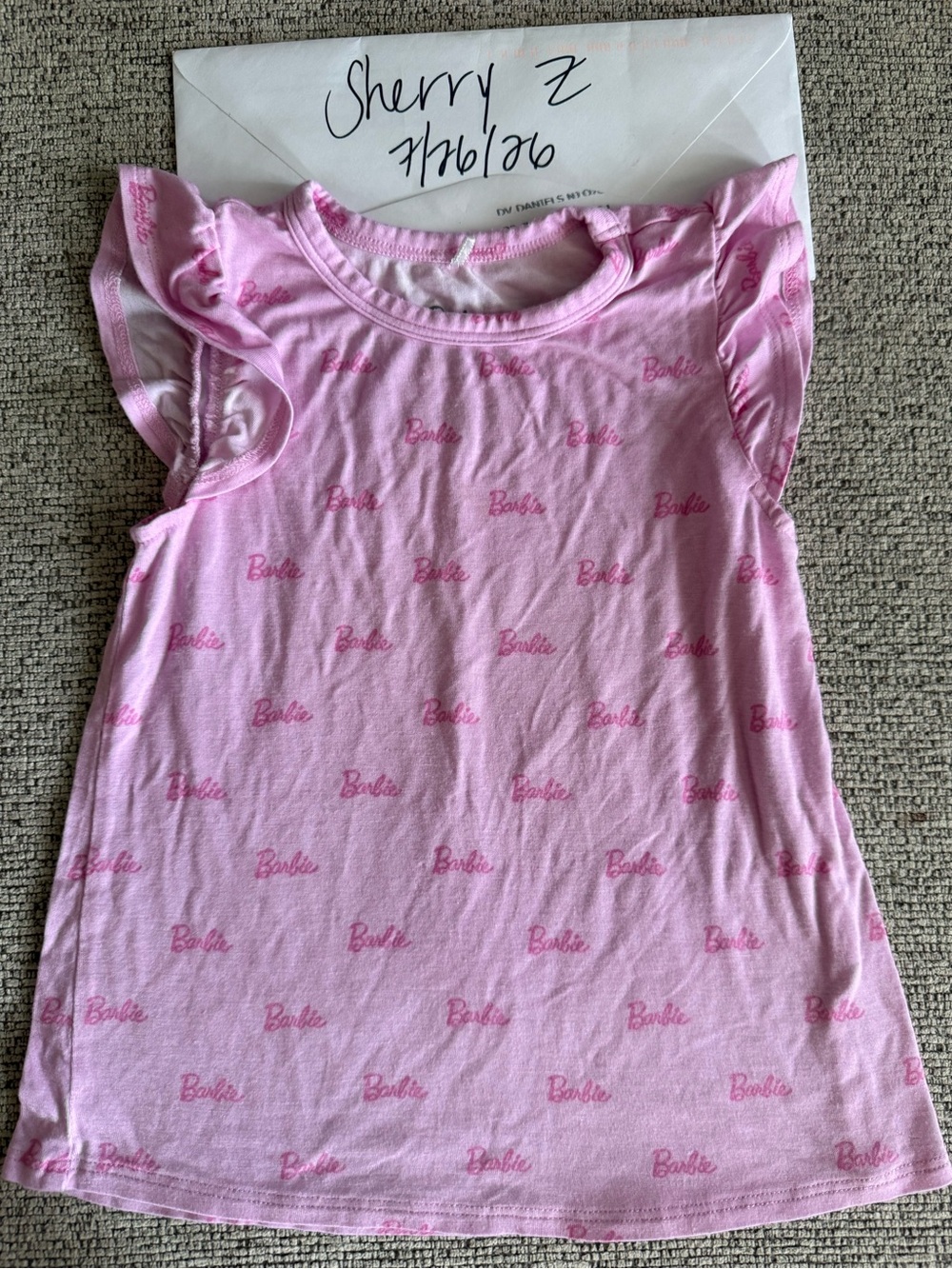 Posh Peanut Barbie Pastel Ruffled Tee